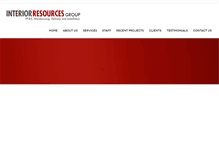 Tablet Screenshot of interiorresourcesgrp.com